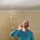 Roof leaking causing water damage